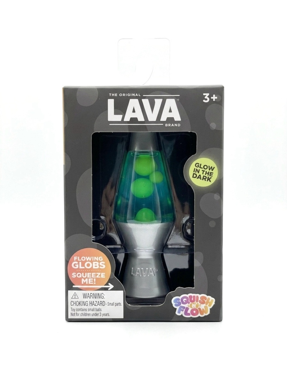 NEW 🔥 LAVA Glow-in-the-Dark Green Lava Lamp Toy Squish & Flow Sealed Authentic